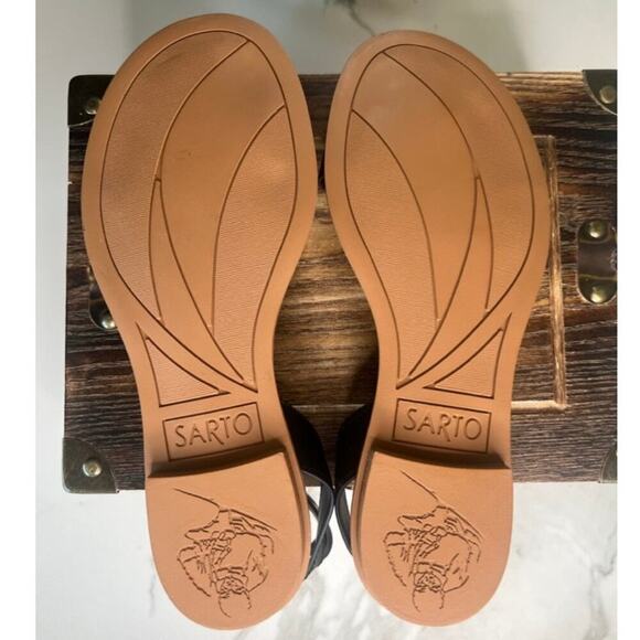 Franco Sarto Greene Strappy Sandals in Black - Picture 8 of 9